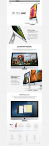 Apple's iMac - Example of Best Landing Page Designs